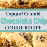 These copycat crumbl chocolate chip cookies are soft, fluffy, chewy, and packed with delicious chocolate chips. #crumblcopycat #chocolatechip #cookie #frugalnavywife #dessert #baking #easyrecipe #baking #homemade | Copycat Crumbl Chocolate Chip Cookie | Homemade | Baking Recipes | Dessert | Easy Dessert Recipes | Cookies |