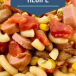 Hoover Stew is easy to make, just chuck everything into a pot and let it simmer. It's not only a simple dish but it's packed with flavor! #hooverstew #dinner #easyrecipes #frugalnavywife | Hoover Stew Recipe | Easy Dinner | Easy Recipes | Stew |