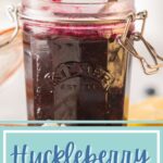 The sweetness of the berries, combined with the delicious jamminess makes this huckleberry freezer jam so divine! #huckleberry #freezerjam #canningrecipes #frugalnavywife #breakfast | Huckleberry Freezer Jam | Easy Recipes | Canning | Breakfast | Canning Recipes |