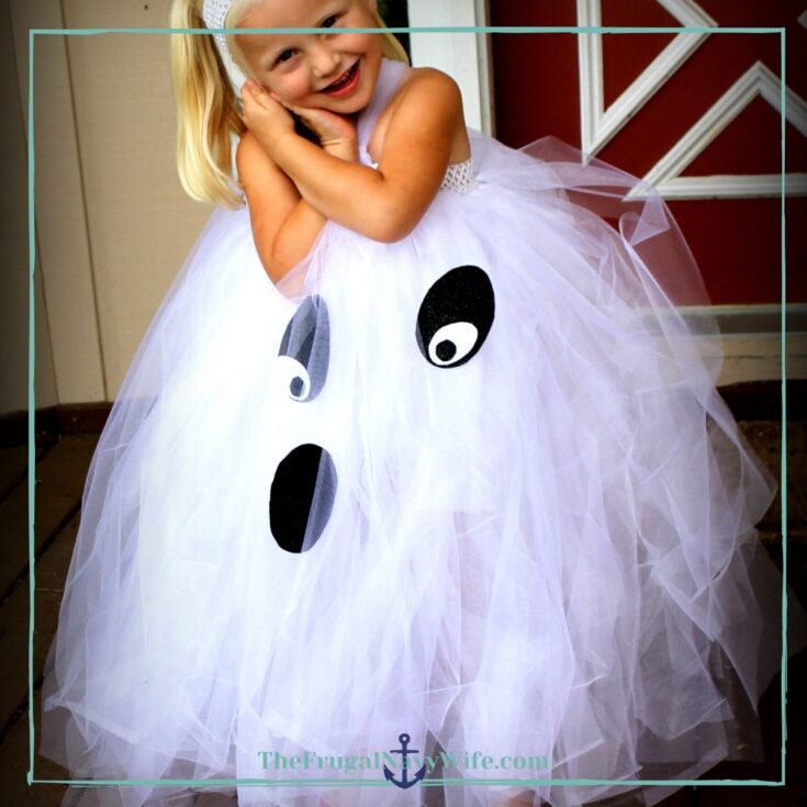 Kids Ghost Costume - Easy DIY Kids Ghost Tutu Costume