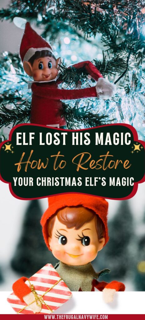 What do you do if a child touches the Elf and causes it to lose its magic? Use this free printable on How to Restore Elf on the Shelf Magic. #christmas #elfontheshelf #frugalnavywife #christmasmagic | Christmas | Elf on the Shelf Ideas | Elf on the Shelf Ideas for kids |