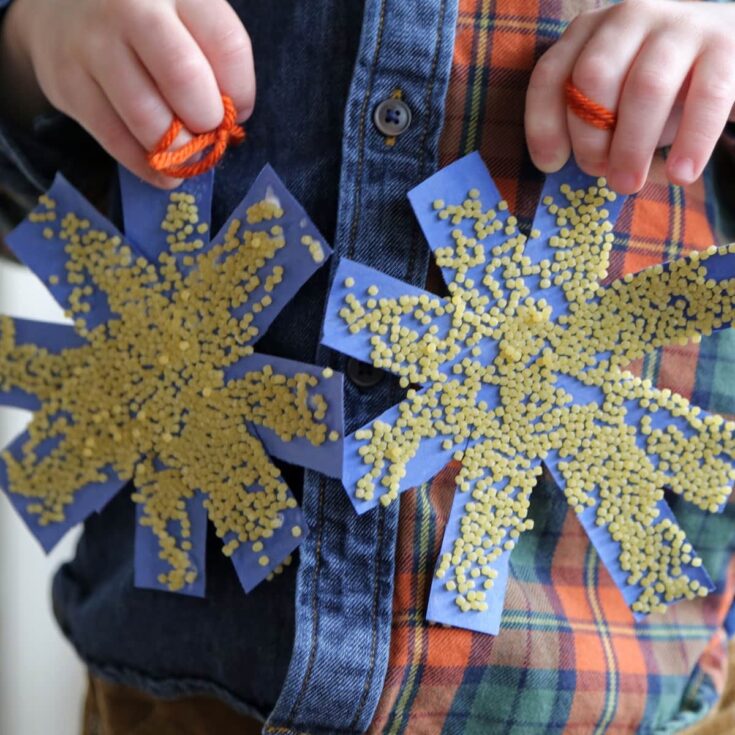 Image for Easiest Paper Snowflake with Pasta