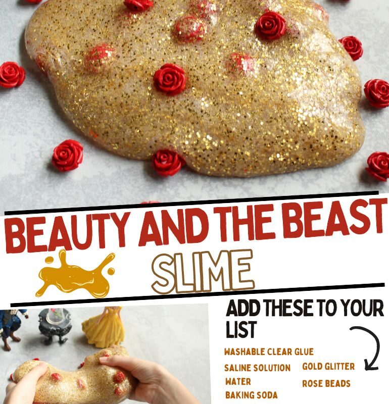 Homemade Beauty and the Beast Slime