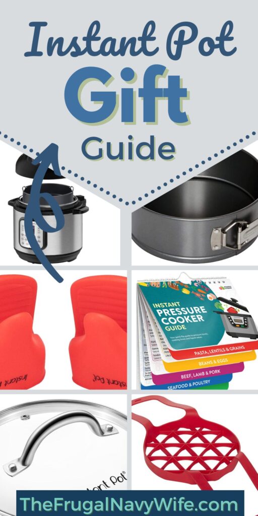 Consider these Instant Pot accessories in this gift guide when you're shopping for someone that's an instant pot lover! #instantpot #giftguide #accessories #frugalnavywife #gifting | Gift Guides | Holiday Shopping | Gifting | Instant Pot Accessories | 
