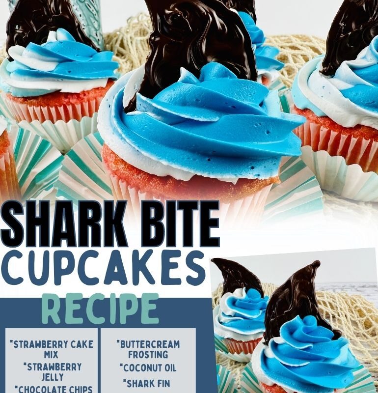 Shark Bite Cupcakes Recipe
