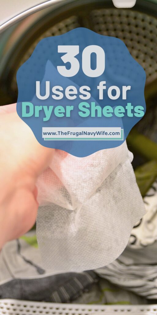 Dryer sheets are a versatile household item and the uses for dryer sheets have many purposes beyond just freshening up laundry. #usesfor #dryersheets #frugalnavywife #frugalliving #frugallivingtips | Uses for Dryer Sheets | Frugal Living Tips | Uses For | Frugal Living |