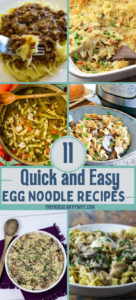 Don't settle for take out or frozen meals tonight. Check out our easy egg noodle recipes to satisfy your cravings in a flash! #eggnoodlerecipes #dinner #dinnerideas #frugalnavywife #easymeals #quickrecipes #weeknightmeals #budgetmeals | Budget Meals | Egg Noodle Recipes | Dinner Recipes | Easy Meals | Quick Recipes