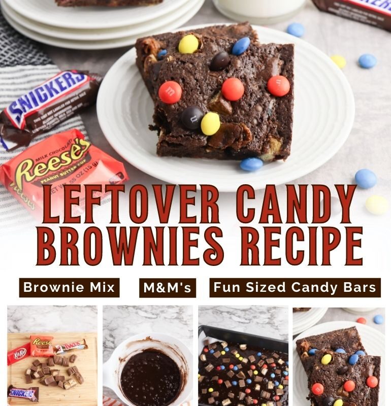 Leftover Candy Brownies Recipe