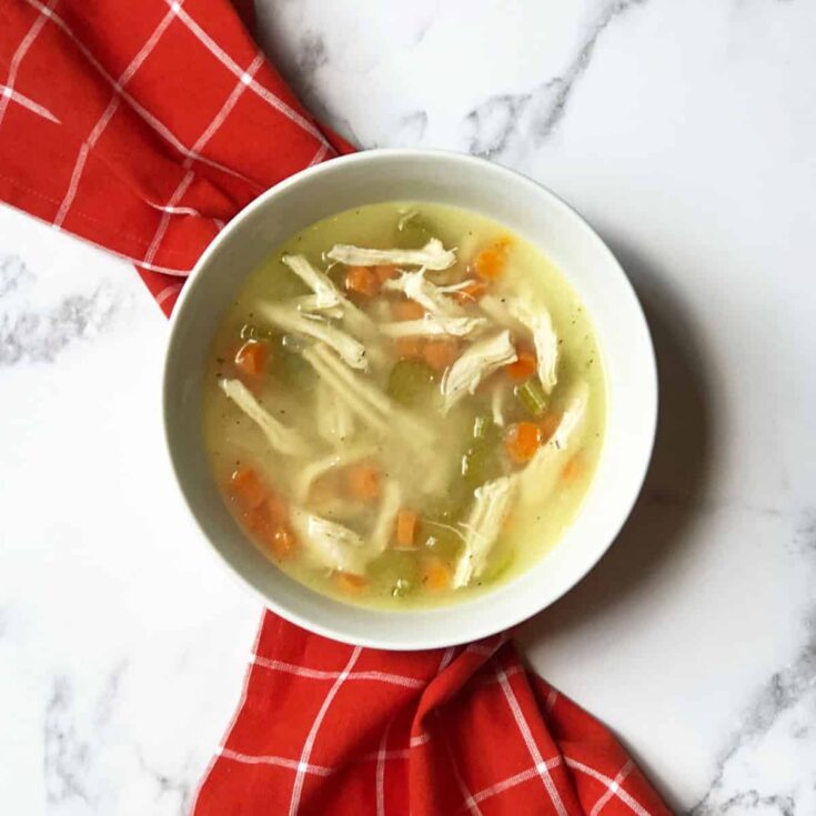 Image for Copycat Bob Evans Chicken Noodle Soup Recipe {stove top or crockpot}