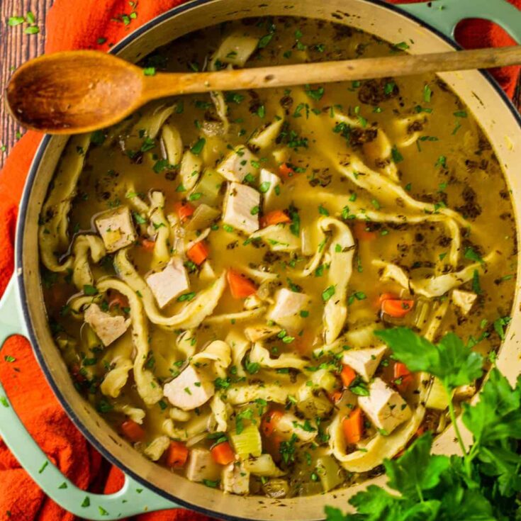 Image for Simple Chicken Noodle Soup with Homemade Noodles