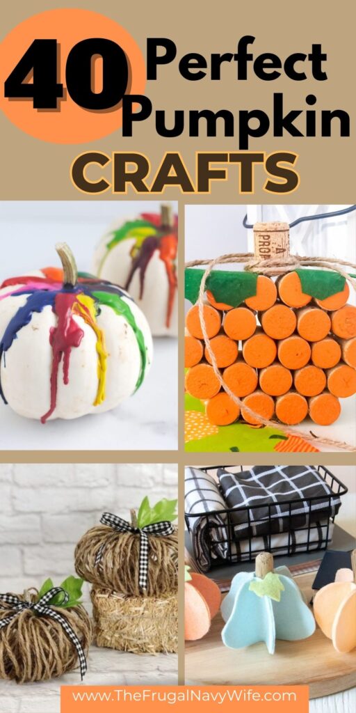 Pumpkin crafts encompass a wide range of creative projects that involve transforming pumpkins into unique and festive decorations. #pumpkin #crafts #fall #frugalnavywife #craftingideas #diy #homedecor #artsandcrafts | Pumpkin Crafts | Home Decor | Fall | Arts and Crafts | 