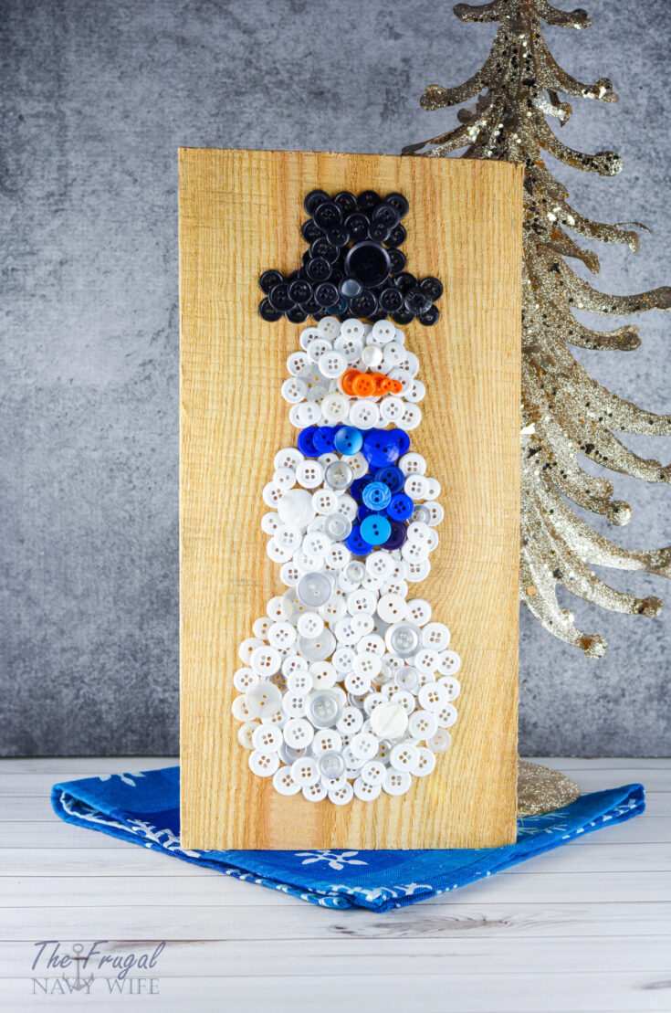 DIY Button Snowman Craft