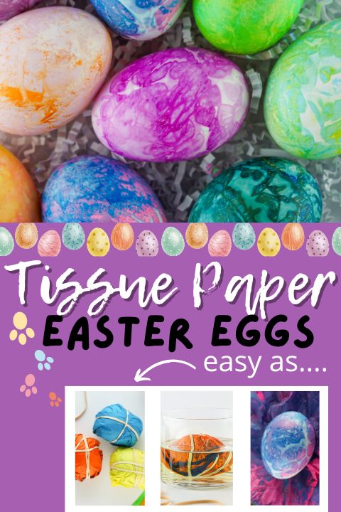 Tissue Paper Easter Eggs