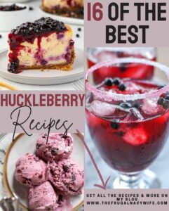 Huckleberry recipes offer a tantalizing array of culinary possibilities, making them a versatile ingredient for desserts or main courses. #huckleberryrecipes #frugalnavywife #dessert #maincourse #easyrecipes #roundup | Huckleberry Recipes | Easy Recipes | Desserts | Drinks | Main Course | Breakfast |