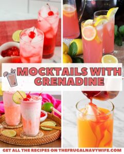 Elevate any gathering with the sweet charm of mocktails with grenadine, perfect for all ages and occasions. #mocktails #grenadine #drinks #frugalnavywife #easyrecipes #roundup | Drink Recipes | Grenadine | Mocktails | Easy Recipes |