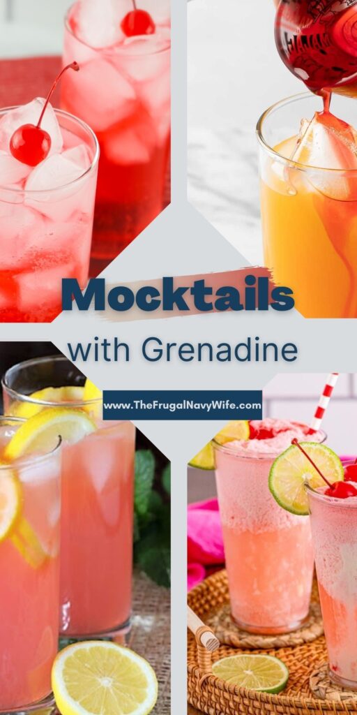 Elevate any gathering with the sweet charm of mocktails with grenadine, perfect for all ages and occasions. #mocktails #grenadine #drinks #frugalnavywife #easyrecipes #roundup | Drink Recipes | Grenadine | Mocktails | Easy Recipes |