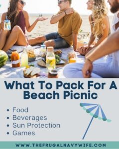 Embark on a beach picnic adventure fully equipped with all the essentials for a sun-kissed day by the sea. #summer #beach #picnic #family #frugalnavywife #frugalliving #adventure | Beach Picnic | Summer | Activities | Frugal Living | Family | Adventure | Summer Activities |