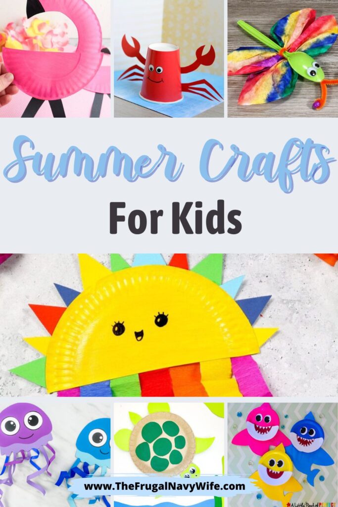Ignite your child's creativity with these exciting array of summer crafts for kids designed to inspire and entertain. #summercrafts #kids #artsandcrafts #funcrafts #summer #frugalnavywife | Kids Summer Crafts | Arts and Crafts | Summer | Kids | Seasonal Crafts |